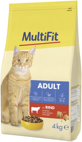 MultiFit Classic adult száraz macskaeledel marha 4kg