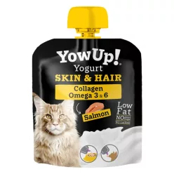   YowUp joghurt Hair&Skin ápoló prebiotikus joghurt nedves macskaeledel lazac 85g