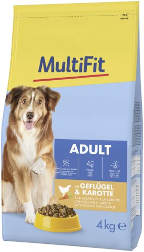 MultiFit Classic adult száraz kutyaeledel szárnyas&répa 4kg
