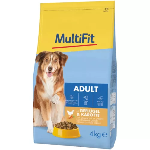 MultiFit Classic adult száraz kutyaeledel szárnyas&répa 4kg
