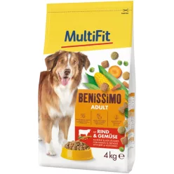   MultiFit Benissimo adult száraz kutyaeledel marha&zöldség 4kg