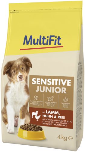 MultiFit Sensitive junior száraz kutyaeledel bárány&csirke 4kg