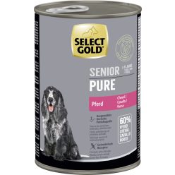Select Gold Pure senior kutyaeledel konzerv lóhús 6x400g