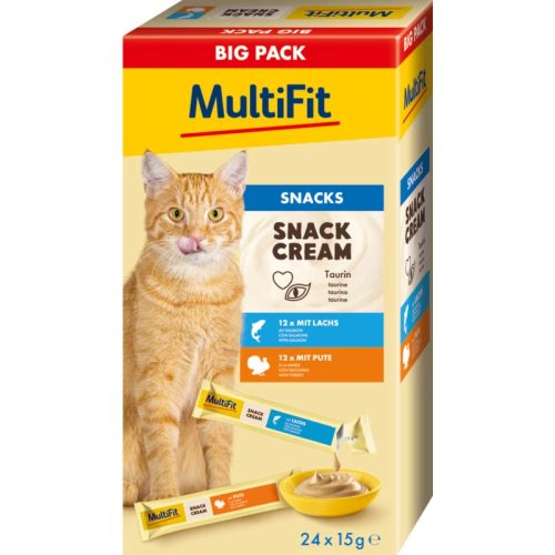 MultiFit krém XXL MP macska jutalomfalat lazac&pulyka 24x15g