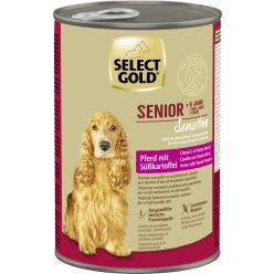   Select Gold Sensitive senior kutyaeledel konzerv ló&édesburgonya 6x400g