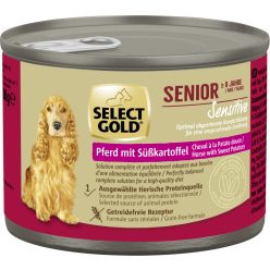   Select Gold Sensitive senior kutyaeledel konzerv ló&édesburgonya 6x200g