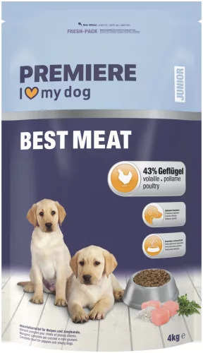 Premiere Best Meat száraz kutyaeledel junior szárnyas 4kg