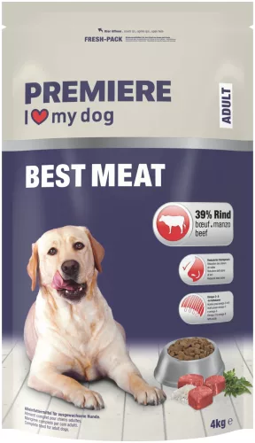 Premiere Best Meat száraz kutyaeledel adult marha 4kg