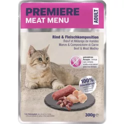 Premiere Meat Menu macska tasak adult marha 6x300g