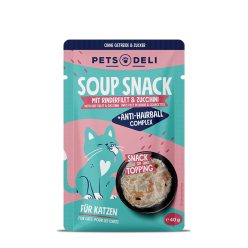 Pets Deli Soup Anti-Hairball tasak macskáknak marha 12x40g
