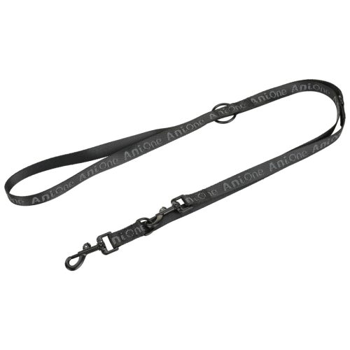 AniOne kutyapóráz logóval fényvisszaverő fekete L