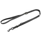 AniOne kutyapóráz logóval fényvisszaverő fekete M