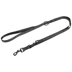 AniOne kutyapóráz logóval fényvisszaverő fekete M