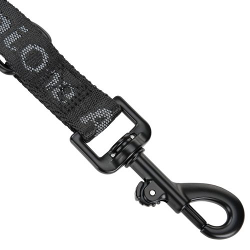 AniOne kutyapóráz logóval fényvisszaverő fekete M