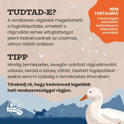 Farkaskonyha kutya rágcsa kacsanyak 250g