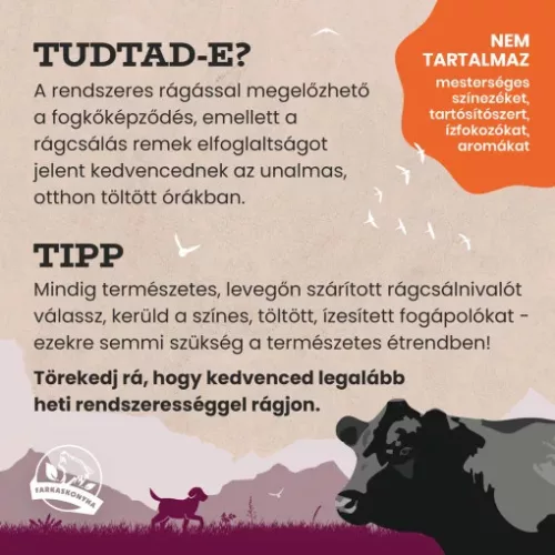 Farkaskonyha kutya rágcsa marha jerky 100g
