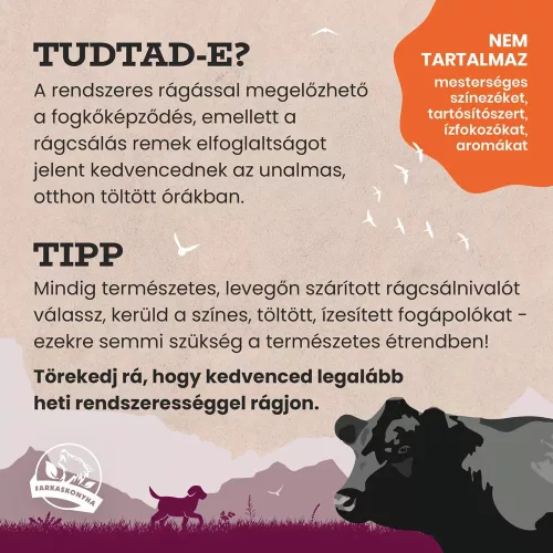 Farkaskonyha kutya rágcsa marhaszív 200g