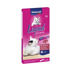 Vitakraft Liquid Snack macska jutalomfalat máj&biotin 6x15g