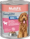MultiFit Favourites kutya konzerv sonka&marhaszív 6x800g