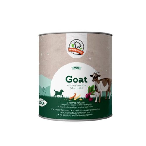 Farkaskonyha párolt menü kutyáknak adult bio kecske 800g