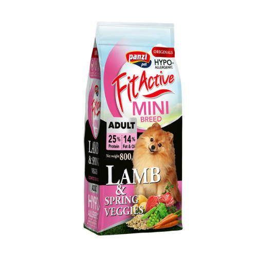 FitActive Originals Hipoallergén száraz kutyaeledel adult mini bárány 800g