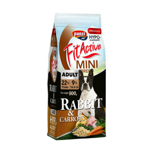 FitActive Originals Hypoallergenic adult mini száraz kutyaeledel nyúl&répa 800g