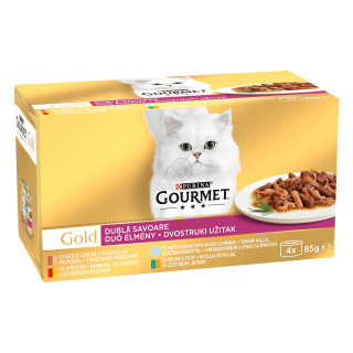 Gourmet Gold macska konzerv MP duo élmény 12x85g