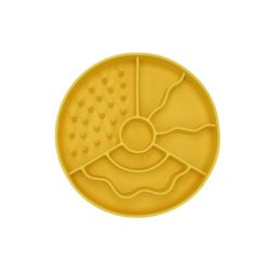 Fiboo Slow Fiboowl habzsolásgátló tál sárga 19cm