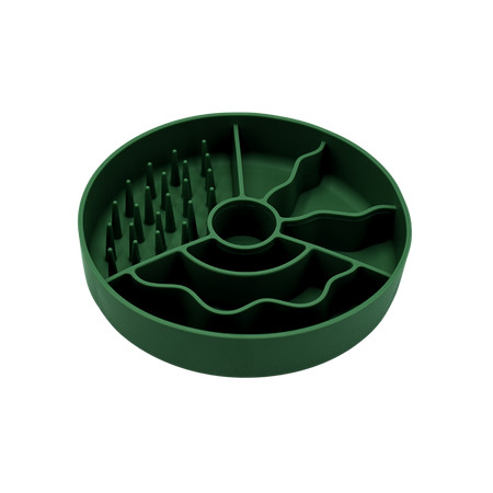 Fiboo Slow Fiboowl habzsolásgátló tál zöld 19cm