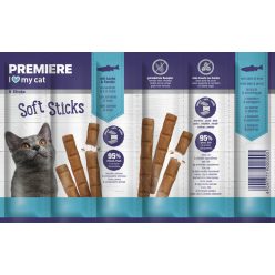 Premiere Sticks macska jutalomfalat lazac&pisztráng 10x6x6g