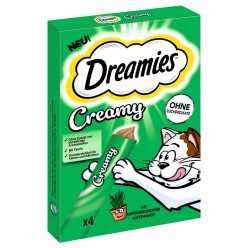 Dreamies Creamy jutalomfalat macskamentával 4x10g