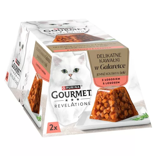 Gourmet Revelations macska tálka lazac pástétom 2x57g