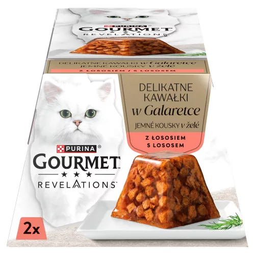 Gourmet Revelations macska tálka lazac pástétom 2x57g