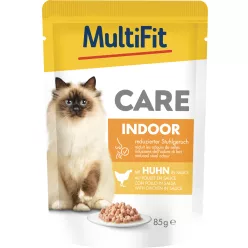MultiFit Care macska tasak adult indoor csirke 24x85g