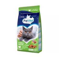   PreVital adult steril indoor száraz macskaeledel pulyka 1,4kg