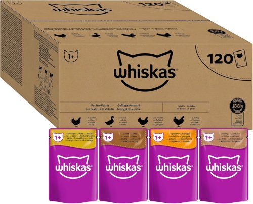 Whiskas macska tasak MP baromfi válogatás 120x85g