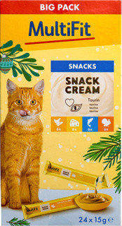 MultiFit krém macska jutalomfalat MP XXL vegyes 24x15g
