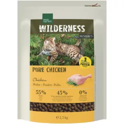   Real Nature Wilderness Pure száraz macskaeledel senior csirke 2,5kg