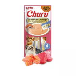 INABA Churu Ciao krém lazac&tonhal 4x14g
