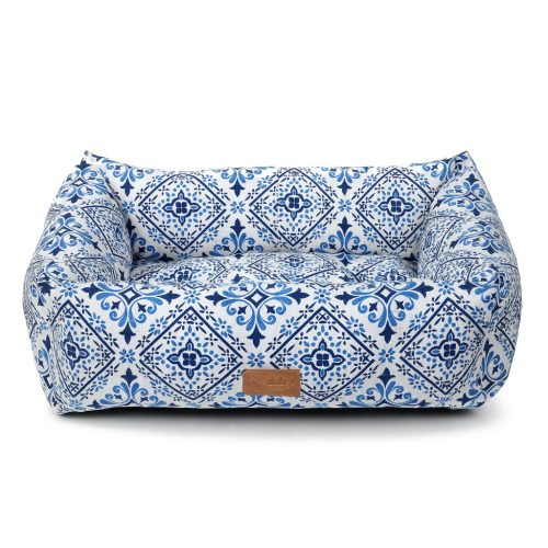 DUBEX fekhely San Martin kék&fehér XL 110x80x22cm