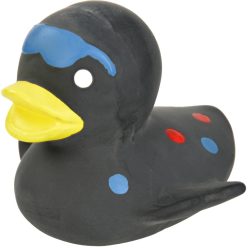 Fit+Fun kutyajáték latex kacsa fekete 8x7x5,5cm