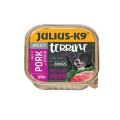 K9 tálka adult sertés&spenót 150g