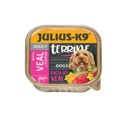 Julius K9 tálka adult borjú&sütőtök 12x150g