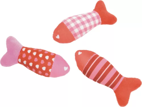 Fit+Fun Valentin napi macskajáték hal szett 3db 13cm