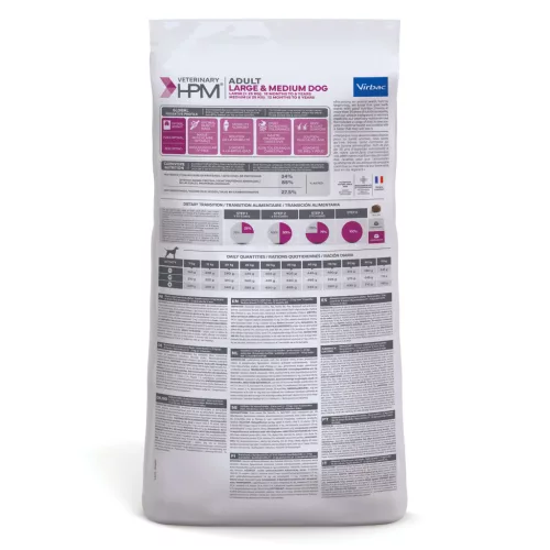 Virbac Veterinary HPM felnőtt száraz kutyaeledel medium&large 12kg