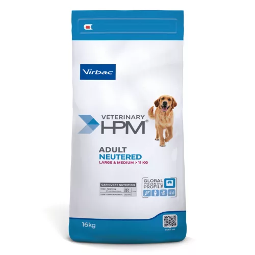 Virbac Veterinary HPM felnőtt medium&large ivartalanított kutya szárazeledel 16kg