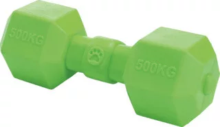 Fit+Fun kutyajáték TPR súlyzó zöld 20cm