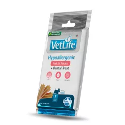   VetLife Dental hipoallergén mini kutya jutalomfalat sertés&édesburgonya 60g