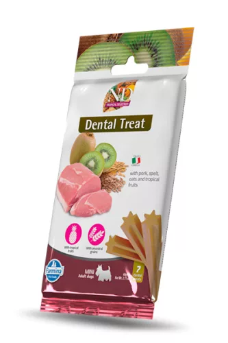 N&D Tropical Dental Mini Fogtisztító kutya jutalomfalat sertés 60g