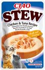 INABA Ciao Stew tasak macskáknak csirke&tonhal ragu 12x40g
